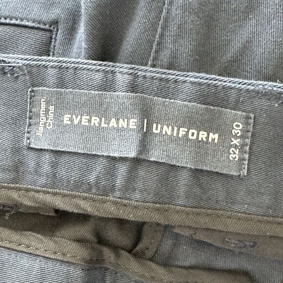 Everlane Uniform 32x30  men's Slim Fit Performance 5 Pocket Pant Navy Blue Twill - Picture 3 of 7